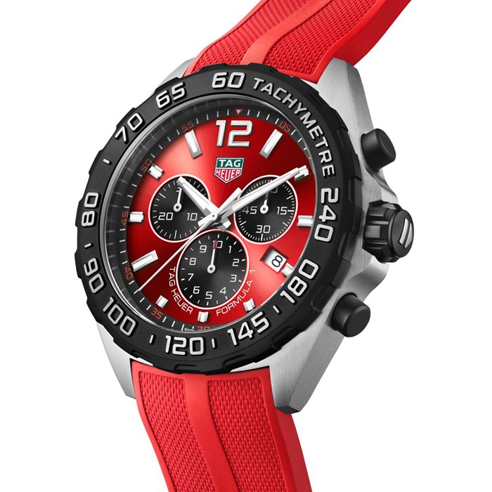 Orologio TAG Heuer Formula 1 Cronografo al quarzo 200M 43mm Uomo Gomma Rossa CAZ101AN.FT8055 - immagine 2
