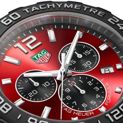 Orologio TAG Heuer Formula 1 Cronografo al quarzo 200M 43mm Uomo Gomma Rossa CAZ101AN.FT8055 - immagine 3