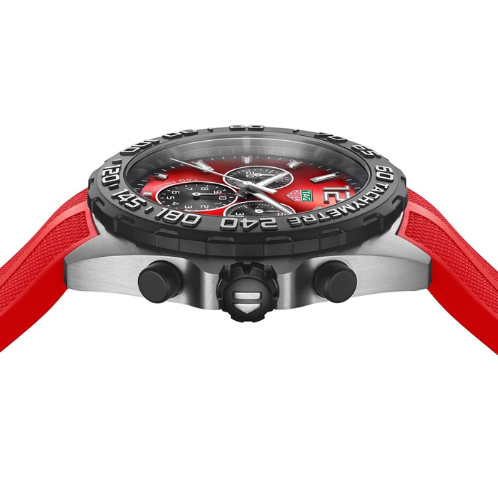 Orologio TAG Heuer Formula 1 Cronografo al quarzo 200M 43mm Uomo Gomma Rossa CAZ101AN.FT8055 - immagine 4