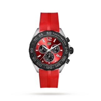 Orologio TAG Heuer Formula 1 Cronografo al quarzo 200M 43mm Uomo Gomma Rossa CAZ101AN.FT8055