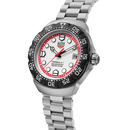 Orologio TAG Heuer Formula 1 Solargraph 38mm Uomo Bianco WBY1111.BA0042 - immagine 2