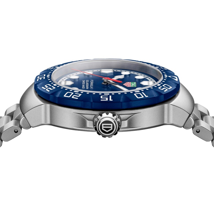 Orologio TAG Heuer Formula 1 Solargraph 38mm Uomo Blu WBY1112.BA0042 - immagine 3