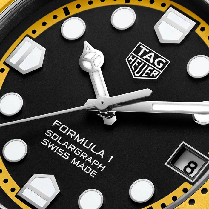 Orologio TAG Heuer Formula 1 Solargraph Edizione Limitata 38mm Uomo Giallo WBY1117.FT8087 - immagine 3