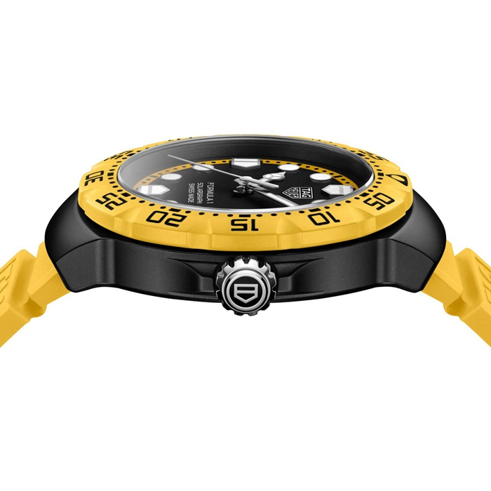 Orologio TAG Heuer Formula 1 Solargraph Edizione Limitata 38mm Uomo Giallo WBY1117.FT8087 - immagine 4