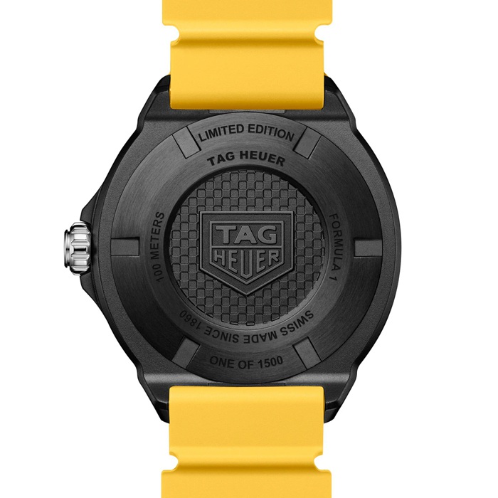 Orologio TAG Heuer Formula 1 Solargraph Edizione Limitata 38mm Uomo Giallo WBY1117.FT8087 - immagine 5