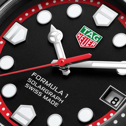 Orologio TAG Heuer Formula 1 Solargraph Edizione Limitata 38mm Uomo Nero WBY1114.FT8084 - immagine 3