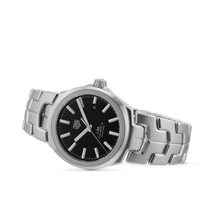 Orologio TAG Heuer Link Calibre 5 41mm Automatic Date Uomo WBC2110.BA0603 - immagine 3