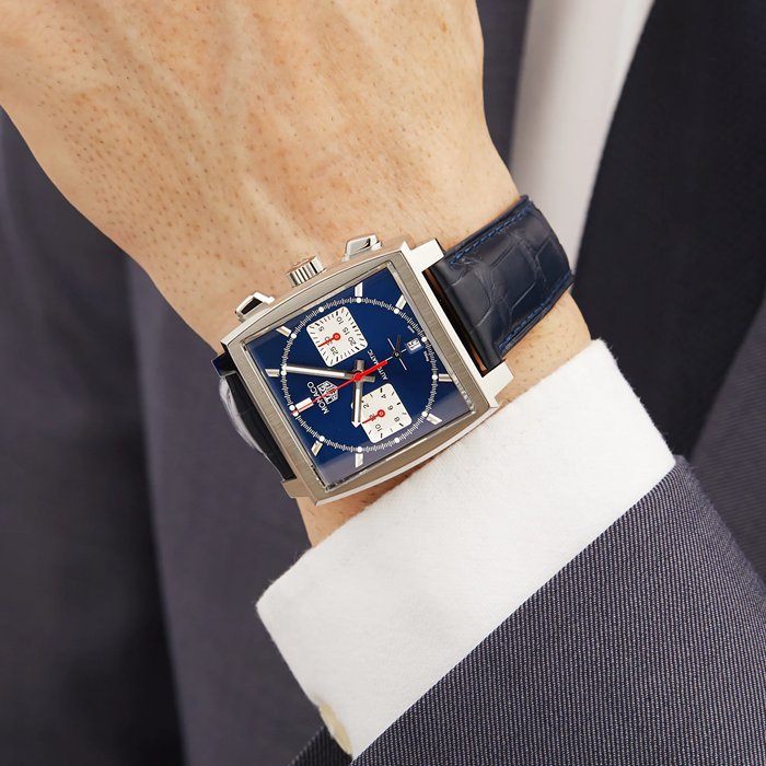 Orologio TAG Heuer Monaco Calibre Heuer 02 39 mm Uomo CBL2111.FC6453 - immagine 4