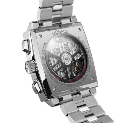 Orologio TAG Heuer Monaco Calibre Heuer 02 39mm Uomo CBL2113.BA0644 - immagine 3