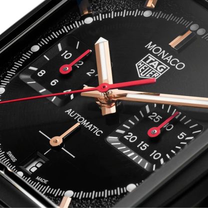Orologio TAG Heuer Monaco Dark Lord 39 mm Uomo CBL2180.FC6497 - immagine 2