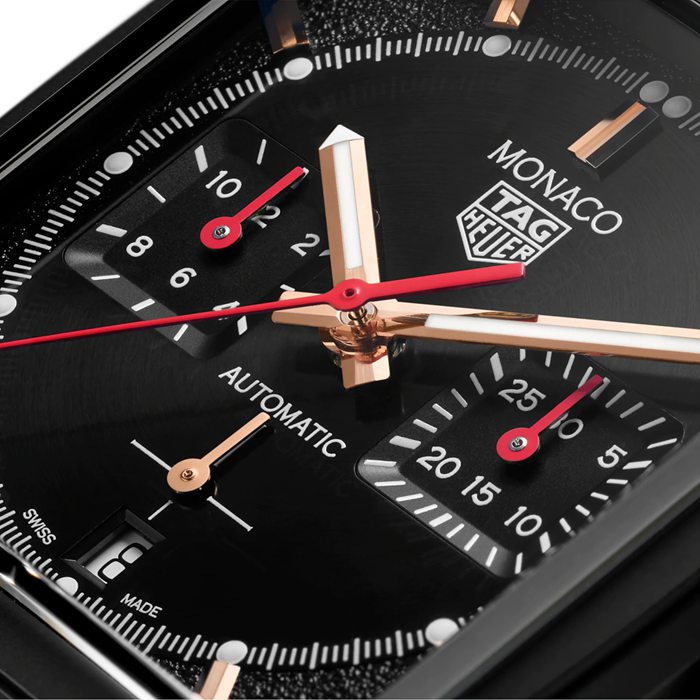 Orologio TAG Heuer Monaco Dark Lord 39 mm Uomo CBL2180.FC6497 - immagine 2