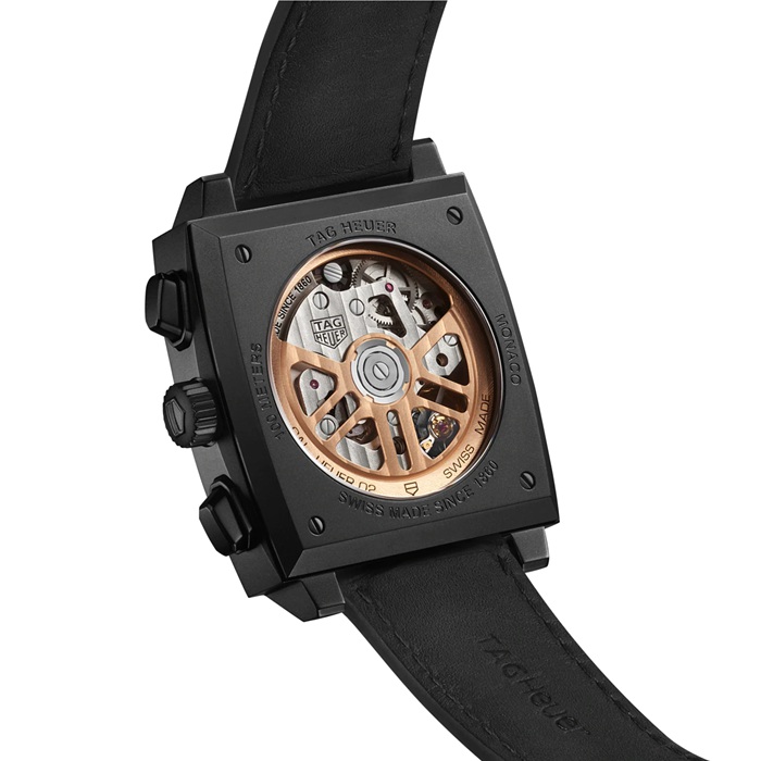 Orologio TAG Heuer Monaco Dark Lord 39 mm Uomo CBL2180.FC6497 - immagine 3