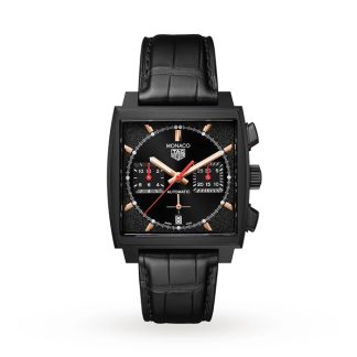 Orologio TAG Heuer Monaco Dark Lord 39 mm Uomo CBL2180.FC6497