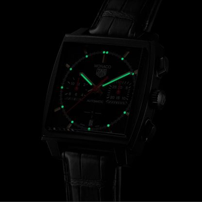 Orologio TAG Heuer Monaco Dark Lord 39 mm Uomo CBL2180.FC6497 - immagine 5