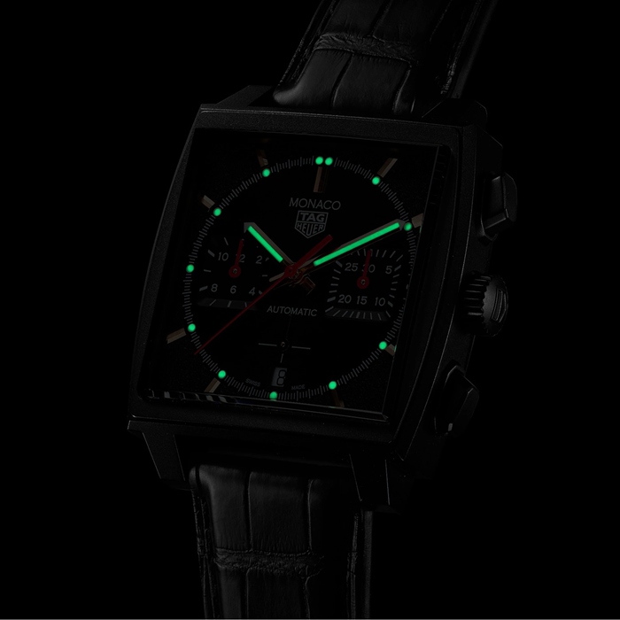 Orologio TAG Heuer Monaco Dark Lord 39 mm Uomo CBL2180.FC6497 - immagine 5