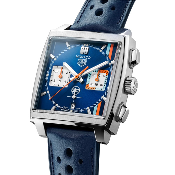 Orologio TAG Heuer Monaco Gulf Edizione Speciale 39mm Uomo CBL2115.FC6494 - immagine 2