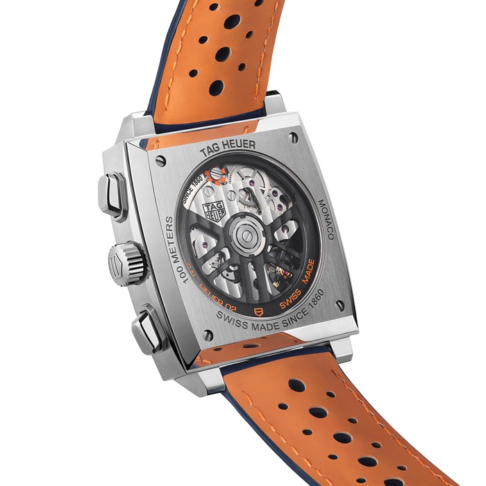 Orologio TAG Heuer Monaco Gulf Edizione Speciale 39mm Uomo CBL2115.FC6494 - immagine 4