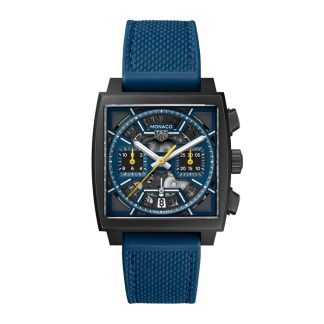 Orologio TAG Heuer Monaco Skeleton 39 mm Uomo Blu CBL2188.FT6261