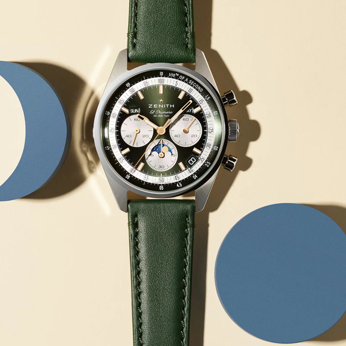Orologio Zenith Chronomaster Original 38mm Edizione Boutique Uomo Verde 03.3400.3610/40.C912 - immagine 2