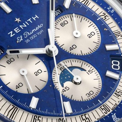 Orologio Zenith Chronomaster Original Lapis Lazuli 38mm Uomo 03.3400.3610/51.C910 - immagine 4