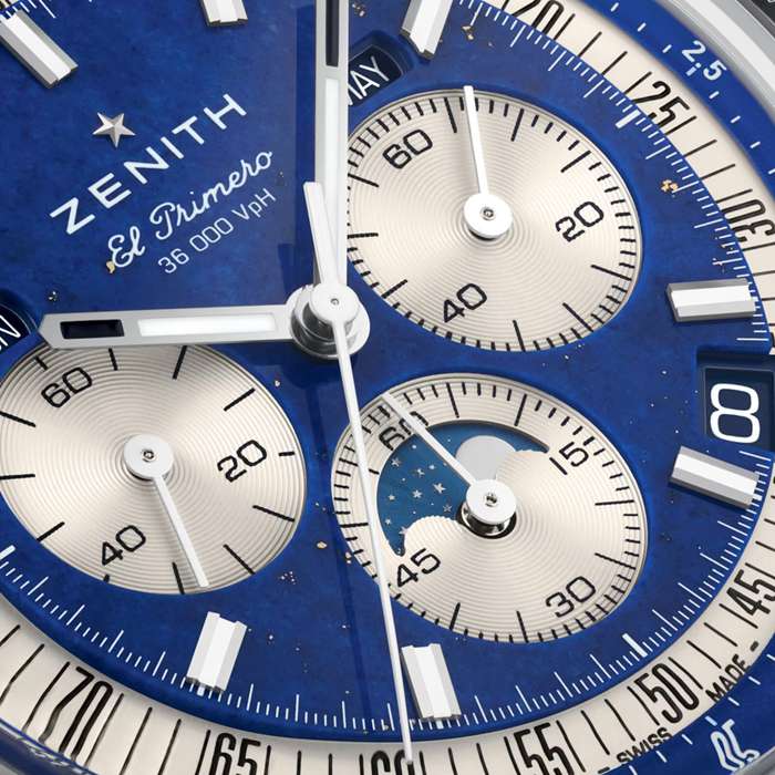 Orologio Zenith Chronomaster Original Lapis Lazuli 38mm Uomo 03.3400.3610/51.C910 - immagine 4