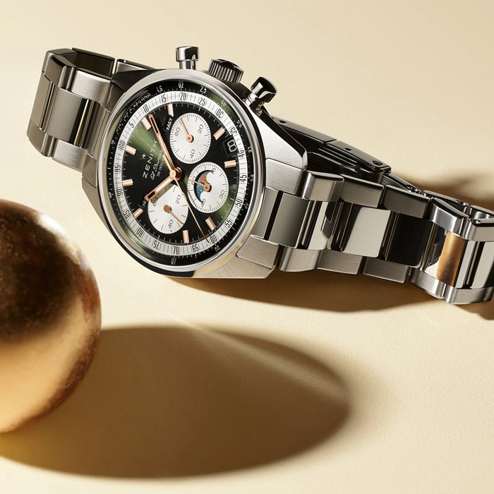 Orologio Zenith Chronomaster Original Steel 38mm Boutique Edition Uomo Verde 03.3400.3610/40.M3200 - immagine 2