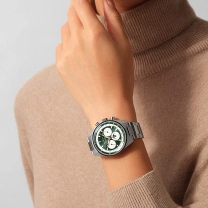 Orologio Zenith Chronomaster Original Steel 38mm Boutique Edition Uomo Verde 03.3400.3610/40.M3200 - immagine 3