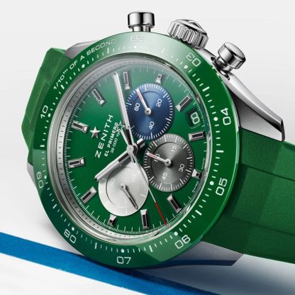 Orologio Zenith Chronomaster Sport 41mm Uomo Gomma Verde 03.3119.3600/56.R952 - immagine 2