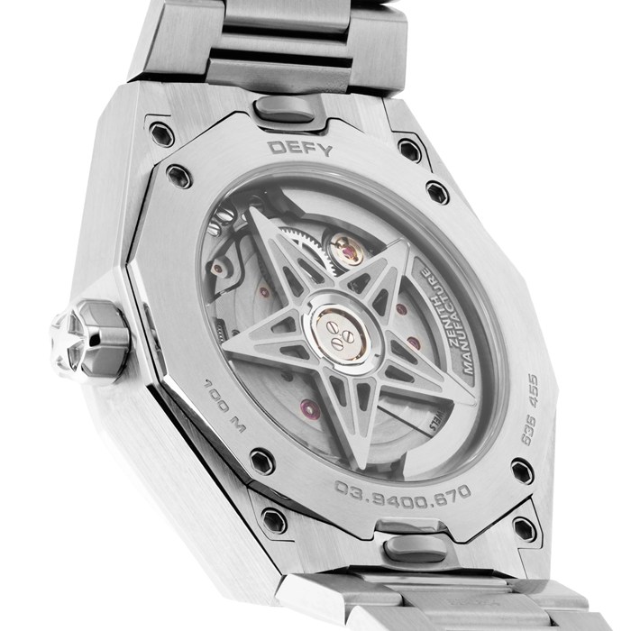 Orologio Zenith Defy Skyline 36mm Acciaio Automatico Verde 03.9400.670/61.I001 - immagine 3