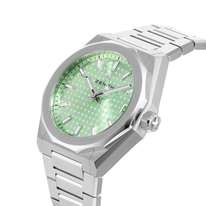 Orologio Zenith Defy Skyline 36mm Acciaio Automatico Verde 03.9400.670/61.I001 - immagine 5
