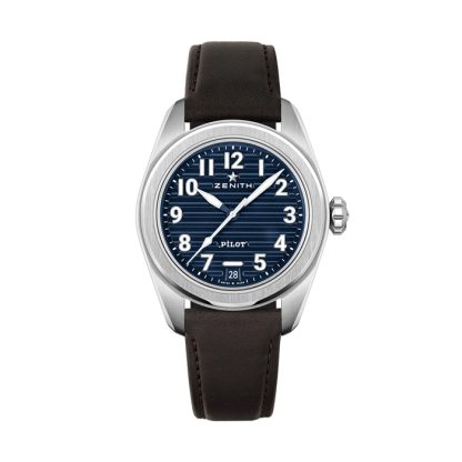 Orologio Zenith Pilot Automatic 40mm Uomo Blu 2 Cinturini 03.4000.3620/51.I003 - immagine 2
