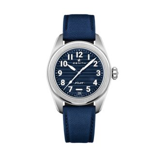 Orologio Zenith Pilot Automatic 40mm Uomo Blu 2 Cinturini 03.4000.3620/51.I003