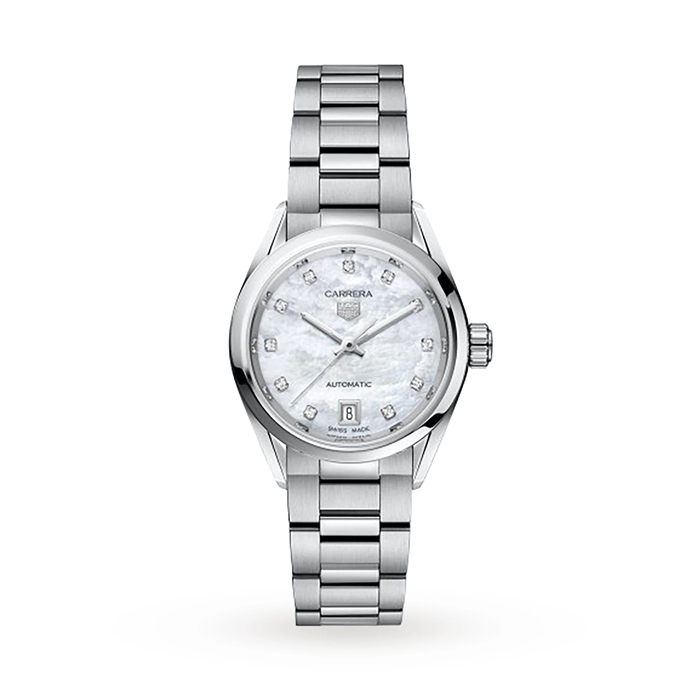 Orologio automatico da donna TAG Heuer Carrera a tre lancette 29 mm WBN2412.BA0621