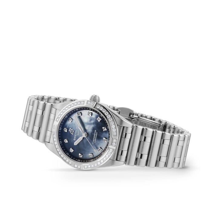 Orologio da donna Breitling Chronomat 28mm Nero Madreperla A72310531G1A1 - immagine 2