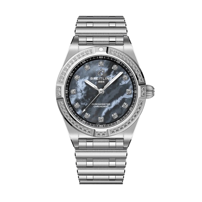 Orologio da donna Breitling Chronomat 28mm Nero Madreperla A72310531G1A1