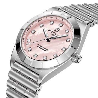 Orologio da donna Breitling Chronomat 28mm Rosa Madreperla A72310101K1A1 - immagine 2