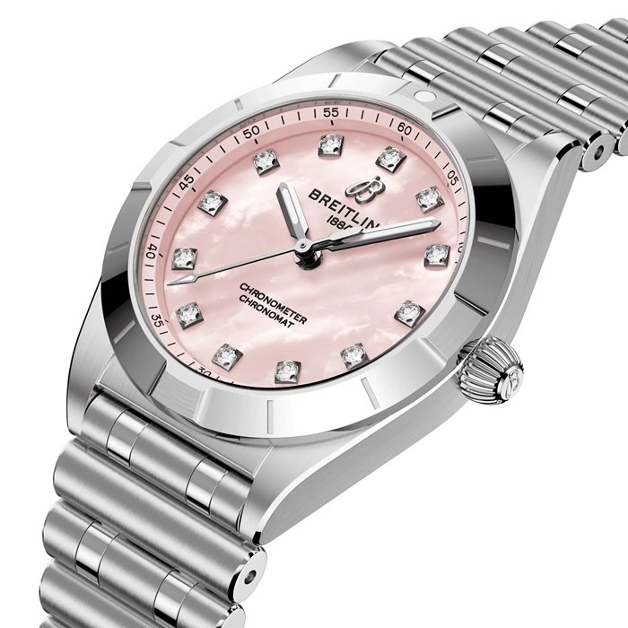 Orologio da donna Breitling Chronomat 28mm Rosa Madreperla A72310101K1A1 - immagine 2