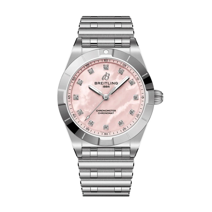 Orologio da donna Breitling Chronomat 28mm Rosa Madreperla A72310101K1A1