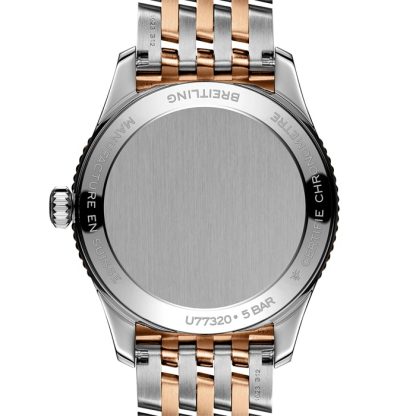 Orologio da donna Breitling Navitimer 32 mm Madreperla bianca in acciaio inossidabile e oro rosso 18 carati U77320E61A1U1 - immagine 2