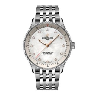 Orologio da donna Breitling Navitimer 32mm Bianco Madreperla A77320E61A2A1