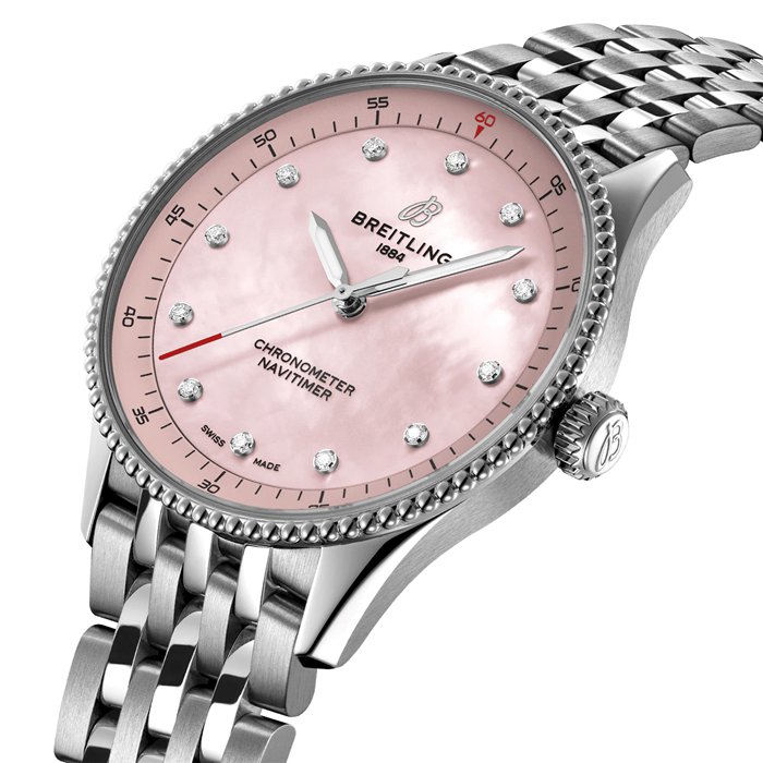 Orologio da donna Breitling Navitimer 32mm Rosa Madreperla A77320D91K1A1 - immagine 3