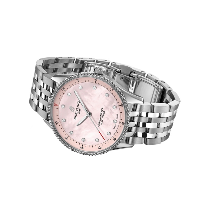 Orologio da donna Breitling Navitimer 32mm Rosa Madreperla A77320D91K1A1 - immagine 4