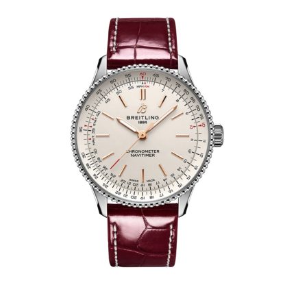 Orologio da donna Breitling Navitimer 36 mm Alligatore argento A17327211G1P1