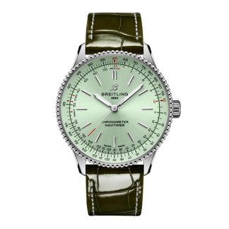 Orologio da donna Breitling Navitimer 36 mm Alligatore verde A17327361L1P1