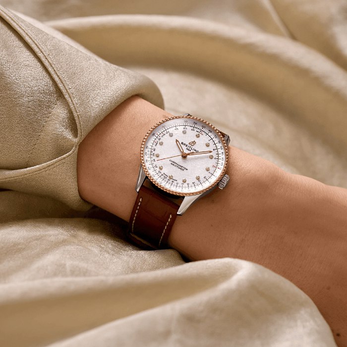 Orologio da donna Breitling Navitimer 36 mm Madreperla bianca Alligatore U17327211A1P1 - immagine 5