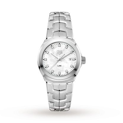 Orologio da donna TAG Heuer Link Quartz Date Mother Of Pearl 32mm WBC1312.BA0600