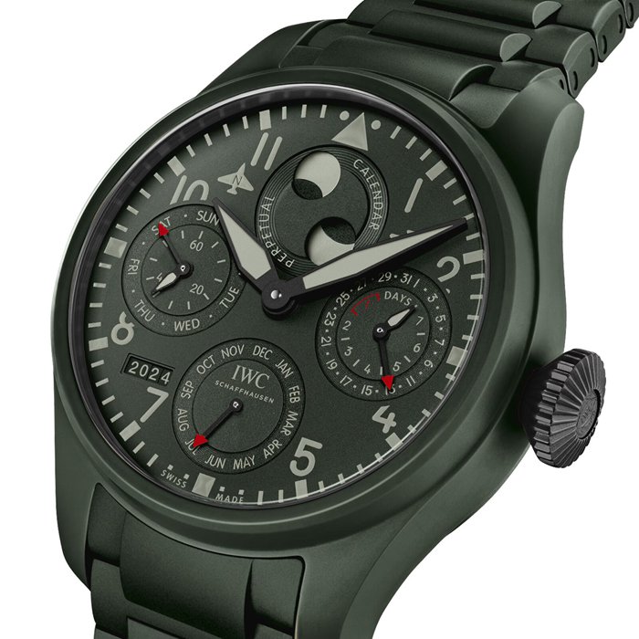 Orologio da pilota IWC Big Calendario Perpetuo Top Gun Woodland IW503101 - immagine 3