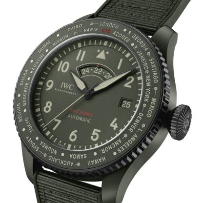 Orologio da pilota IWC Timezoner Top Gun Woodland 46mm IW395601 - immagine 3