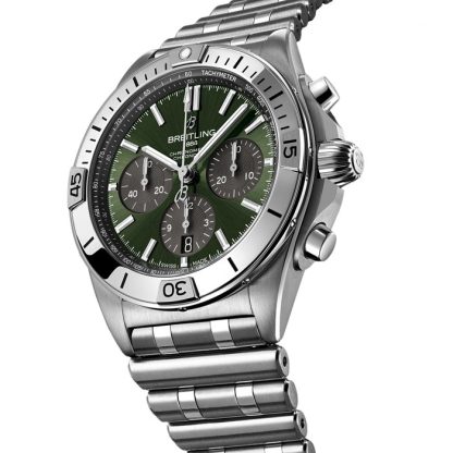 Orologio da uomo Breitling Chronomat B01 Titanio 42mm Edizione Limitata Gli Orologi Della Svizzera Gruppo Centenario Esclusivo EB01341A1L1E1 - immagine 3