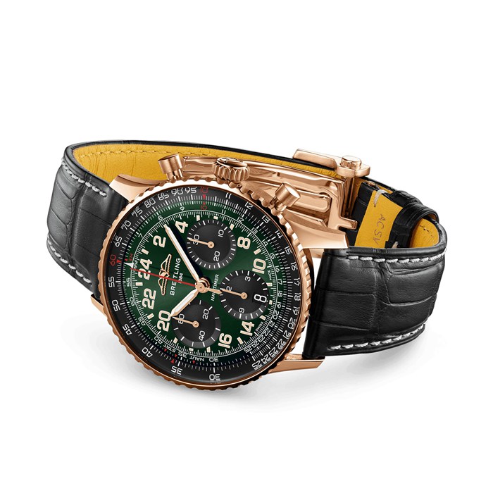 Orologio da uomo Breitling Navitimer Cosmanaute 41mm Edizione Limitata Verde RB12302A1L1P1 - immagine 3